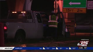Crews work to fix water main break near gas station on Vance Jackson Road