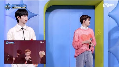 Mcountdown MC Jaehyun (BND) and Mc Sohee (riize) reaction to XIKERS - Red Sun 240314