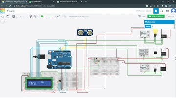 Rekayasa Instrumentasi dan Automasi - Simulasi TinkerCAD menggunakan 3 sensor untuk menyalakan lampu