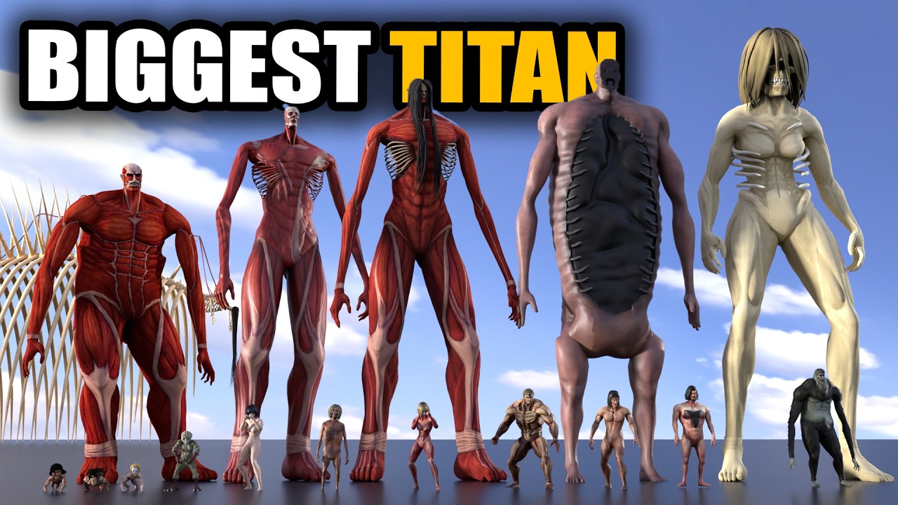 Attack on Titan Epic Size Chart Unveiling the Tallest Character - YouTube