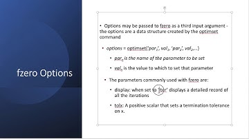 Root finding in matlab