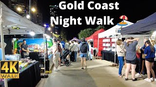 Surfers Paradise Night Walk - Gold Coast 🏖️ 4K Walking Tour