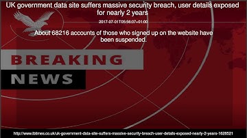 UK government data site suffers massive security breach, user details exposed for nearly 2 years