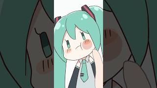 リズムに合わせて指動かすやつ 描いてみた #animation #初音ミク ゆめう ゆい