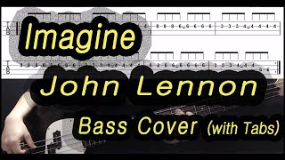 John Lennon - Imagine (Bass cover with tabs 097) chords