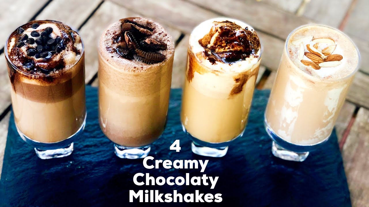 4 Refreshing Summer Milkshakes | Creamy & Chocolaty Milkshakes | Flavourful Food By Priya