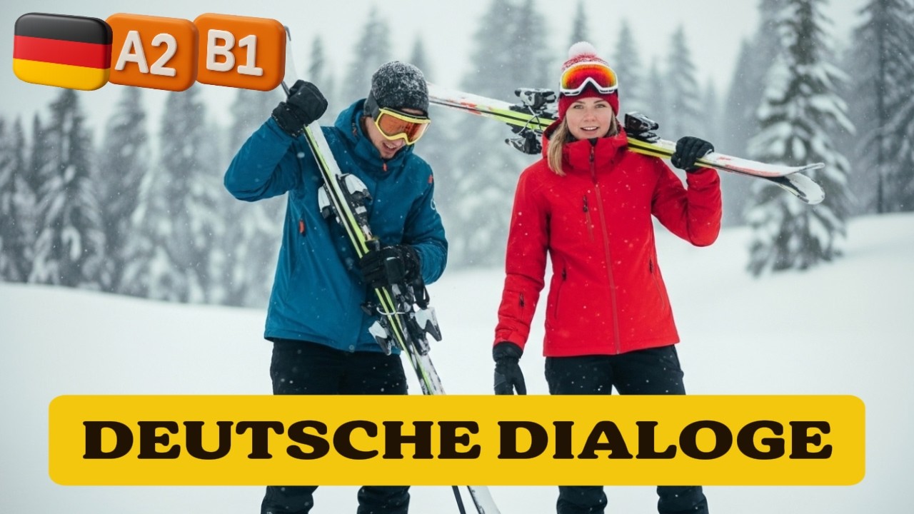 🎧 Практикуйте понимание немецкого языка на уровне A2-B1 | 2 реальных диалога