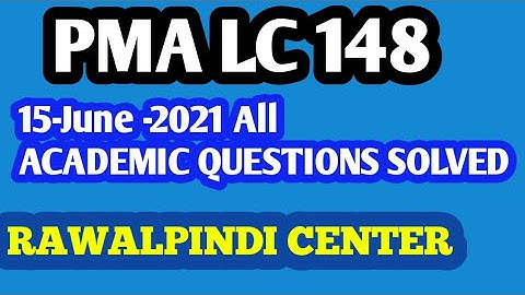 | PMA LC-148 || | RAWALPINDI CENTER | | 15 June 2021 | ARMY INITIAL TEST |