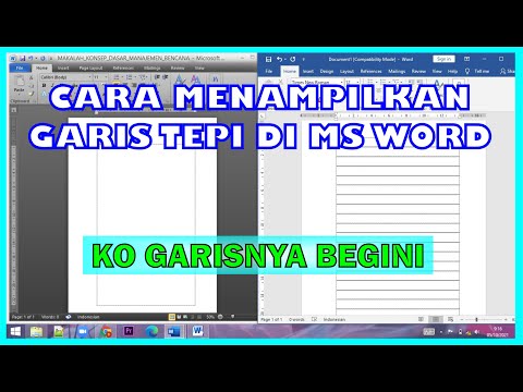 Video: Bagaimana Anda menyisipkan garis batas di Word?