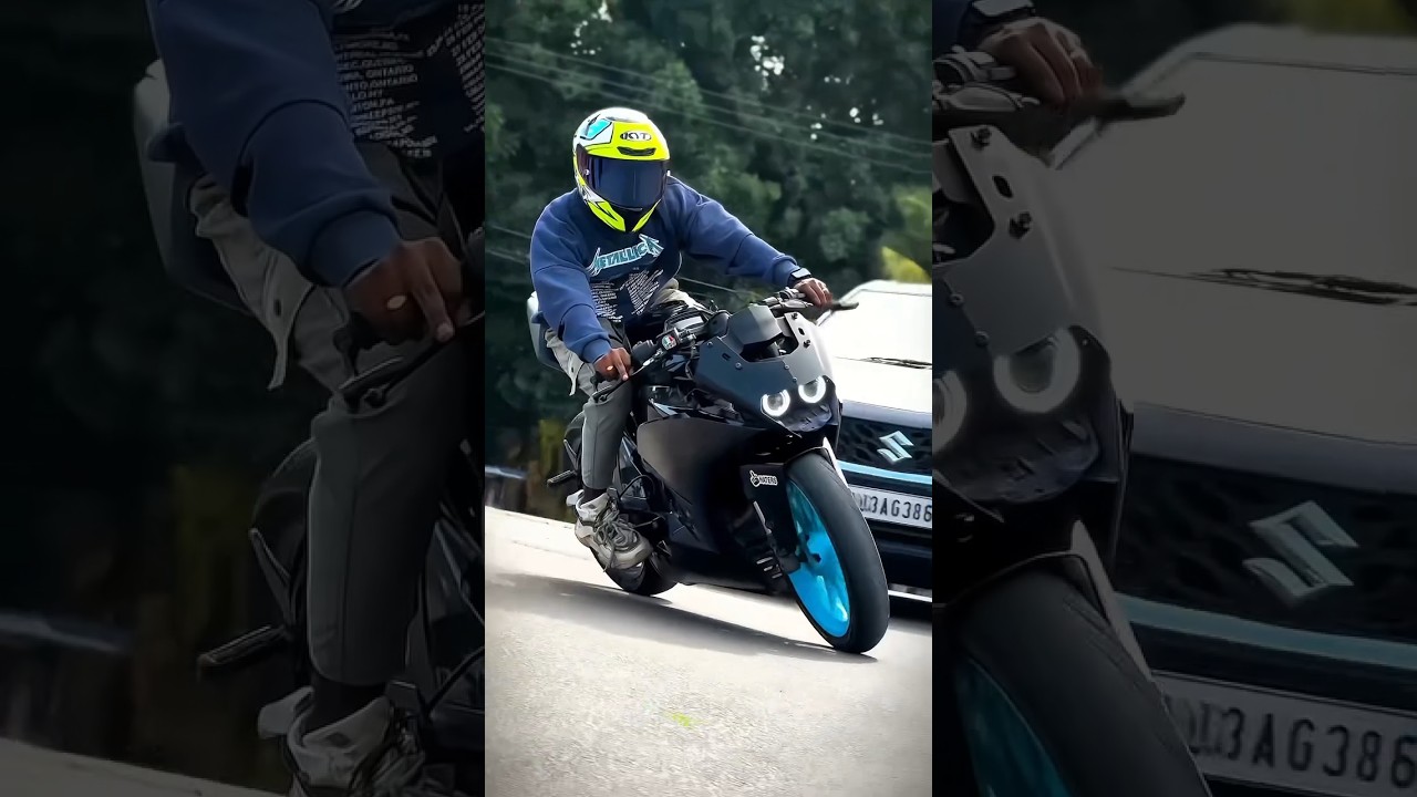 black colour modified KTM rc 390 bs4 !!