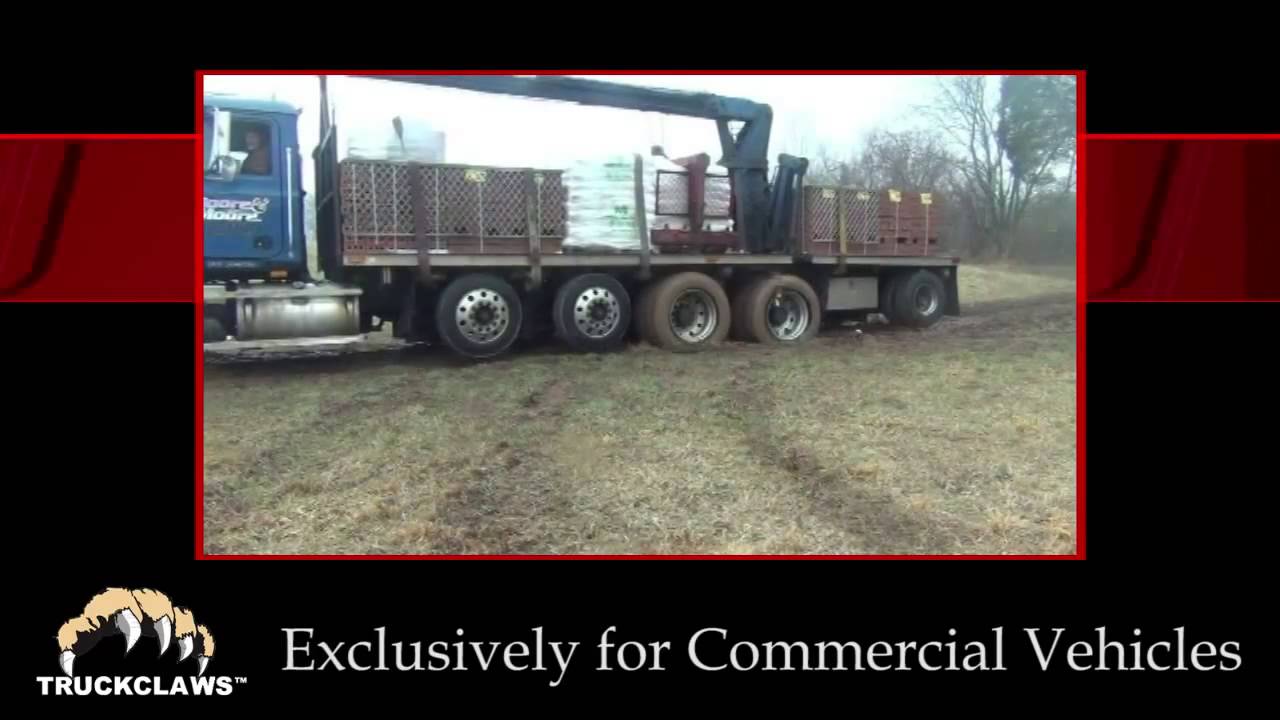 TruckClaws Alternative Traction Aid for Commercial Vehicles video 2