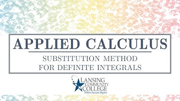 Substitution Method for Definite Integrals