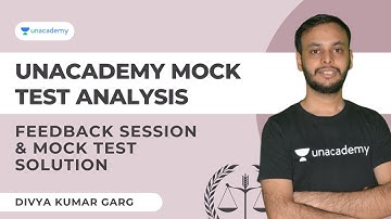 Unacademy Mock Analysis and Feedback session by Divya Kumar Garg | Mock Analysis Class for Free