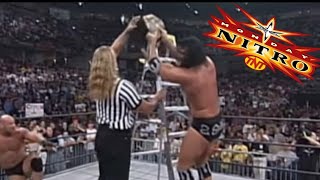 Scott Hall wins the U S Heavyweight Title with help from Kevin Nash in a 4 Way - Monday Nitro 1999