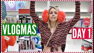 TARGET Christmas Decor Shopping - VLOGMAS Day 1