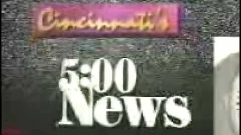WCPO 5:00 News intro, 1991