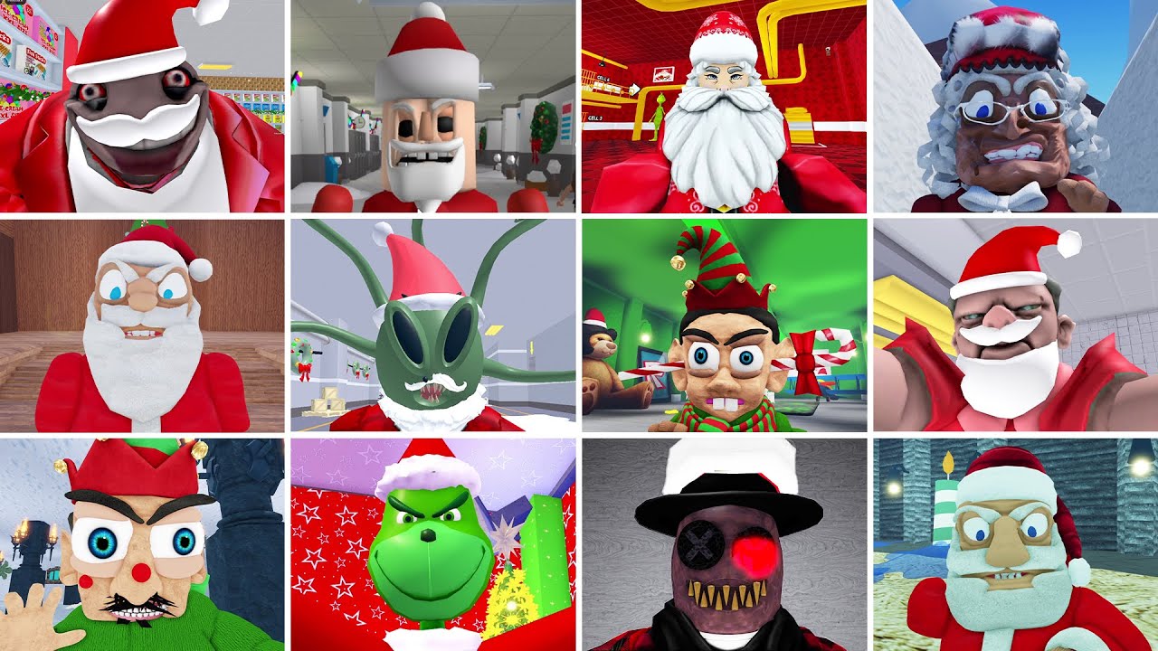 Roblox (CHRISTMAS OBBY) Jumpscares Evil Elf Baby,Escape Mr Yummy,Area 51 Alien,Evil Santa Escape