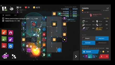 Infinitode 2 stage 3.7 full game play(score 1643964, rank 122/85971,243 waves)