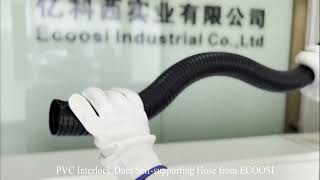Pvc Interlocked Air Ducting Self Support Ventilation Hose From Ecoosi Industrial Co., Ltd.