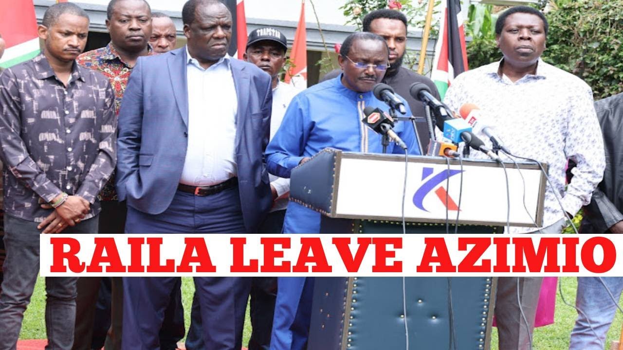 Azimio Raila R BREAKING NEWS RAILA ODINGA LEAVE AZIMIO AS KALONZO LEADS AZIMIO LEADERS ...