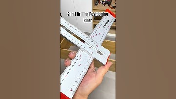 2 in 1 Drilling Positioning Ruler #Tools #HandTools #Woodworking #DIYTools #Carpentry #shorts