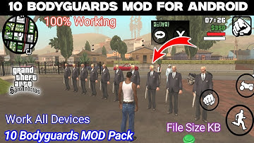 GTA San Andreas Android: Get 10 Bodyguards with this MOD Pack! (Works on All Devices) #gtasa @gaming