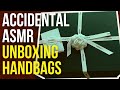 Unintentional asmr  a soft spoken lady unboxing designer handbags edited to help you sleep fast