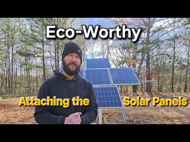 How to install solar panels on dual axis tracker? @EcoWorthySolar
