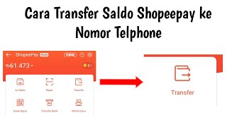 Cara Transfer Saldo Shopeepay ke Nomor Telphone