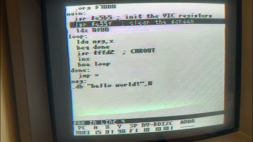 Vic-20 Monster Assembler