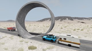 Cars Vs Vertical Loop Crashes | Ep - 001 | BeamNG.Drive | BeamNG High Speed
