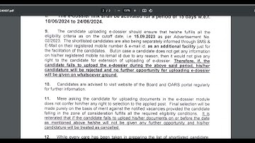 DSSSB Statistical Assistant | e dossier Process | Final Merit 2024 | Statistical Assistant Result |