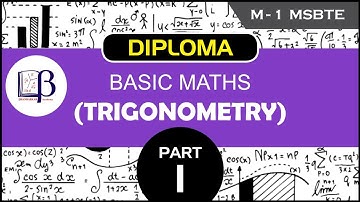 Diploma Basic Maths(Trigonometry-M-1 MSBTE)
