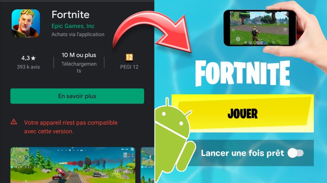 Comment Telecharger Une Application Non Compatible COMMENT AVOIR FORTNITE SUR ANDROÏD NON COMPATIBLE - YouTube