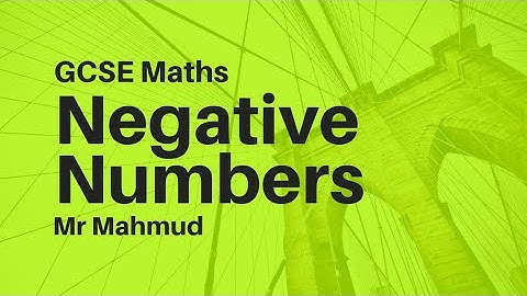 How to add and subtract negative numbers | GCSE 9-1 Maths Revision | Foundation