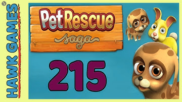 Pet Rescue Saga Level 215 Extra Hard - 3 Stars Walkthrough, No Boosters