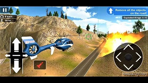 HRS | Mission- Destroy Objects On Road With Rockets | Eurocopter EC135 | Helicopter Rescue Simulator