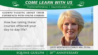 Cathy Wentworth Stanley - Equine Guelph online Alumni - BBRM interview