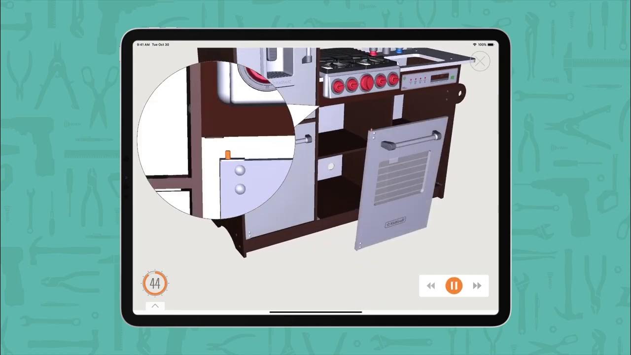 KidKraft Uptown Elite Espresso Kitchen Assembly Instructions YouTube