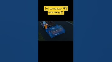 Soil compactor working  | #shorts #shortvideo #facts #information