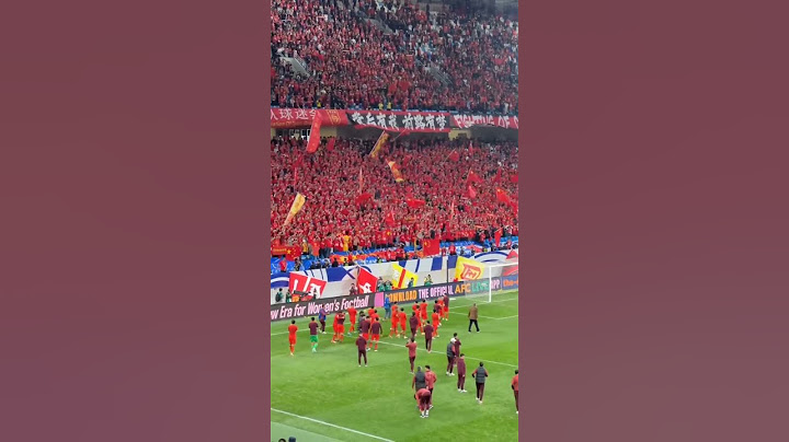 Ketika Laga China VS Indonesia Stadion Penuh Oleh Suporter China