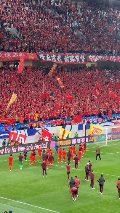 Ketika Laga China VS Indonesia Stadion Penuh Oleh Suporter China
