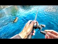 Fishing the bluest pond ive ever seen 100 ponds ep 34