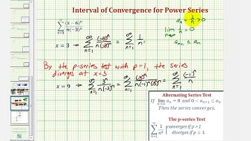 Ex 6: Interval of Convergence for Power Series (Not Centered at 0)
