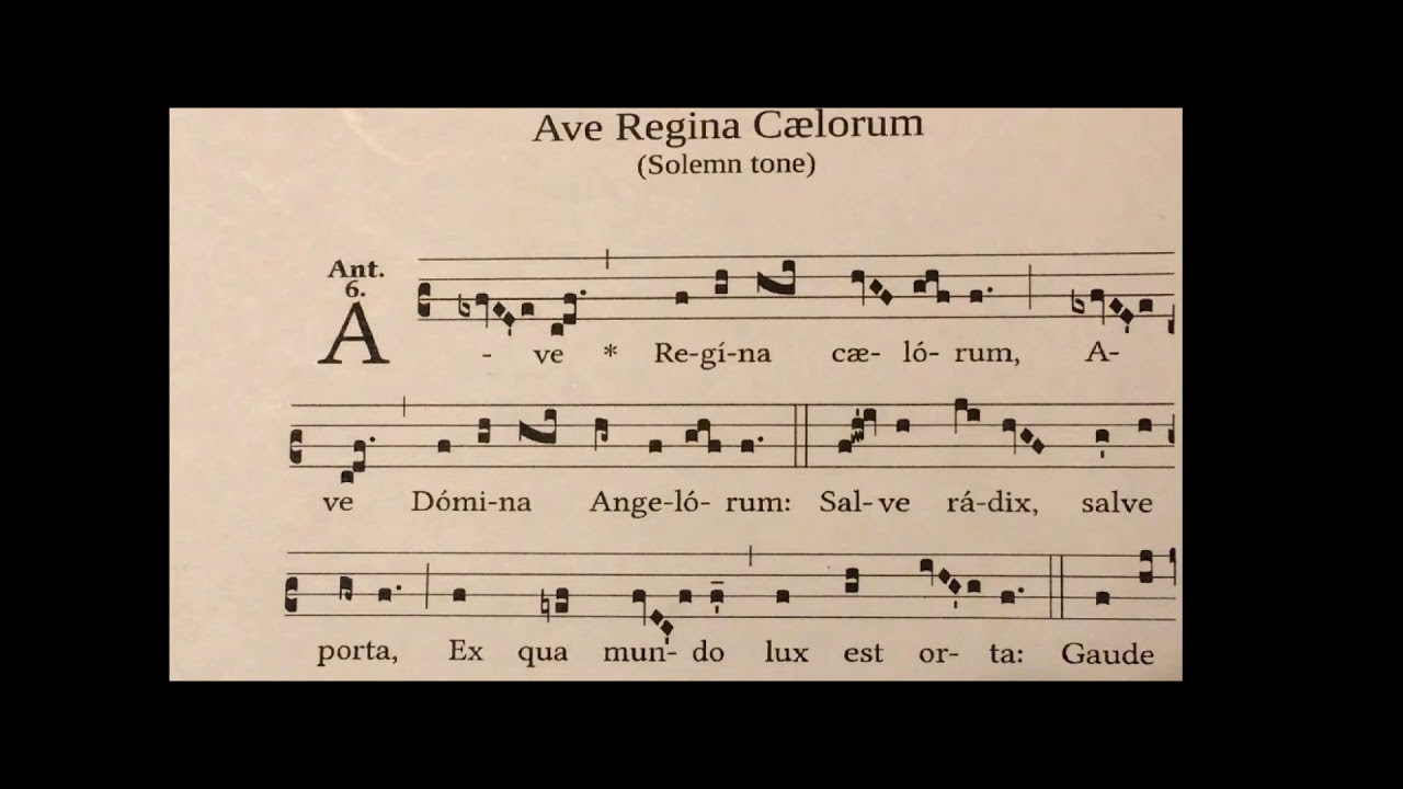 ave regina caelorum chant pdf