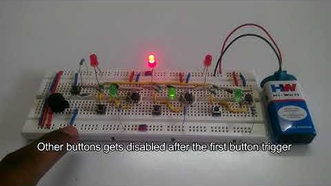 Quiz Buzzer Circuit using 555 Timer IC