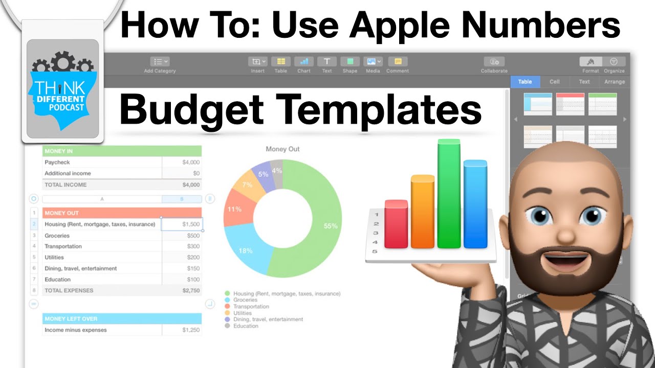 Use Apple Numbers Personal Budget Templates YouTube