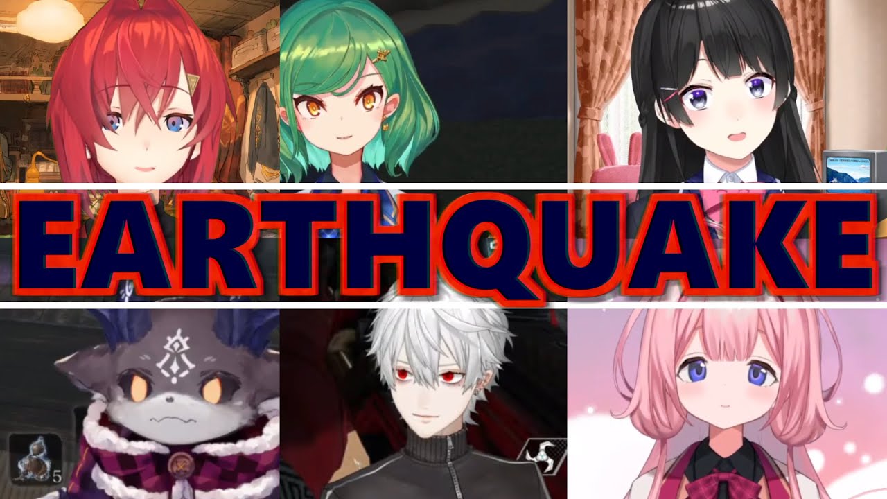 [Nijisanji] Huge 7.1 Earthquake caught on stream [ENG Sub]