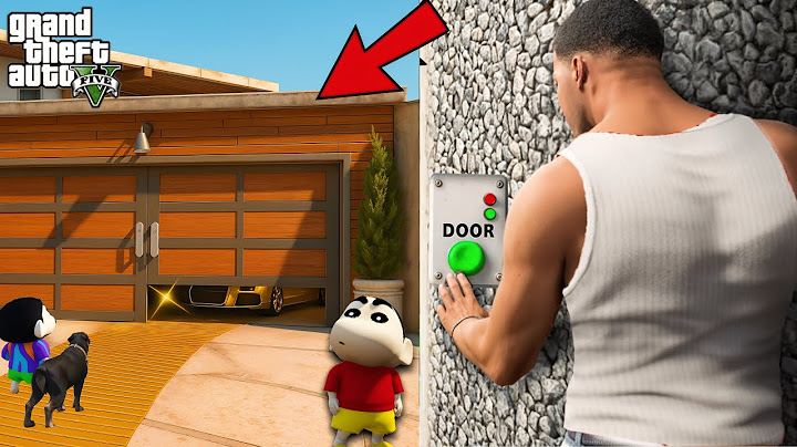 Franklin Opened A Secret Garage Door Near His House With Shinchan In GTA 5!