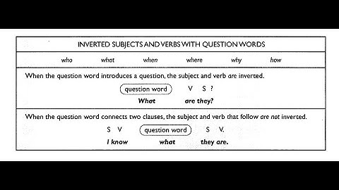 Structure questions for the TOEFL test. Skill 15 Invert the subject and verb with question words.